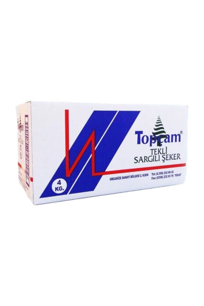 TOPÇAM KÜP ŞEKER TEKLİ SARGILI 4 KG