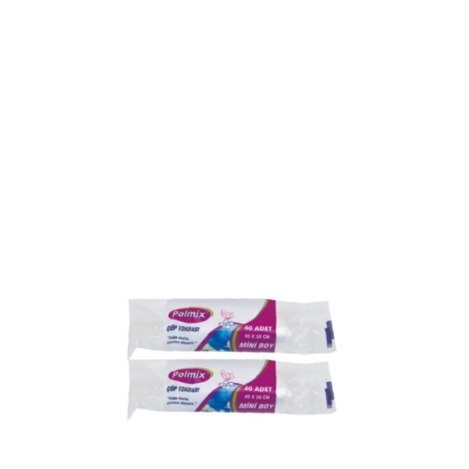 POLMİX Çöp Poşeti 12 MC. Mini Boy 40x50 Rulo (40x50 cm)